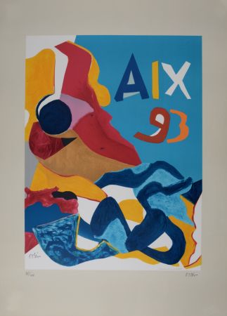 Litografía Esteve - Aix 93, 1993 - Hand-signed