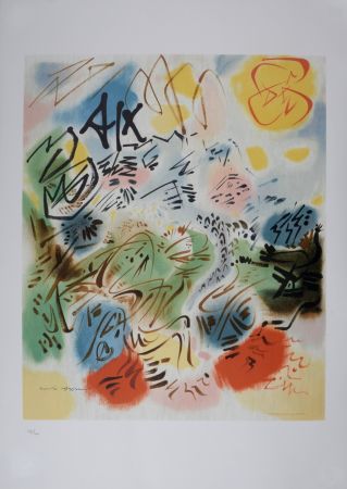 Litografía Masson - Aix, circa 1980