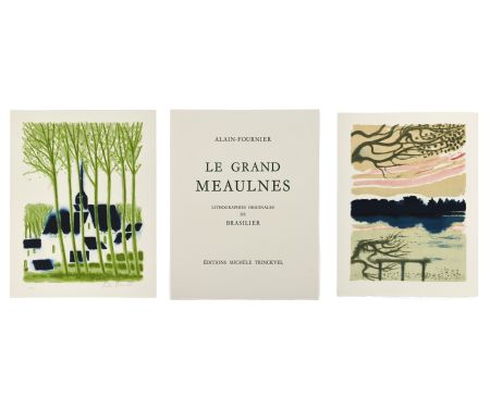 Libro Ilustrado Brasilier - Alain-Fournier : LE GRAND MEAULNES. Tirage de luxe avec une lithographie signée et une suite des 12 lithographies (Paris, 1980)