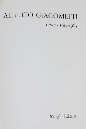 Libro Ilustrado Giacometti - Alberto Giacometti, dessins 1914-1915