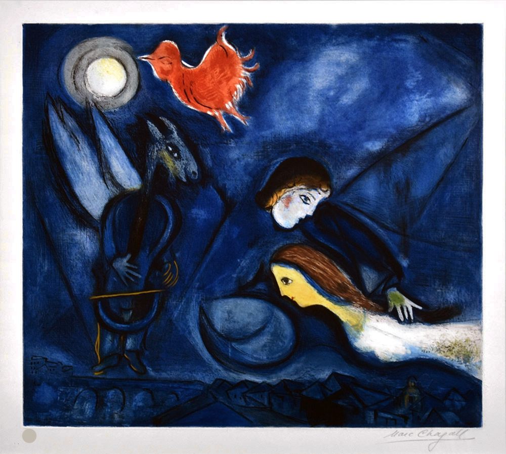 Aguafuerte Y Aguatinta Chagall - ALEKO et Zemfira. Eau-forte et aquatinte (1955)