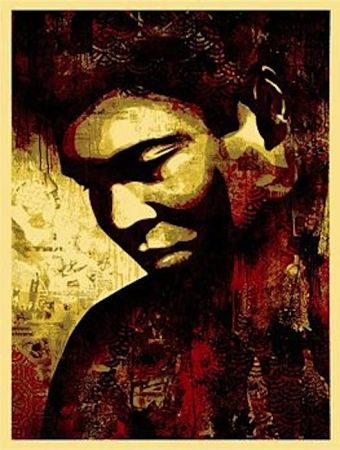 Serigrafía Fairey - Ali Canvas