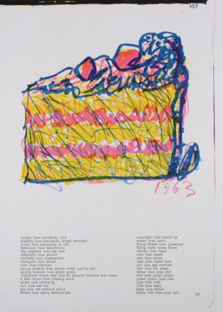 Litografía Oldenburg - All Kinds of Love (Cake), 1964