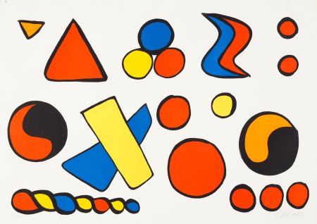 Litografía Calder - Alphabet et Saucisson, c.