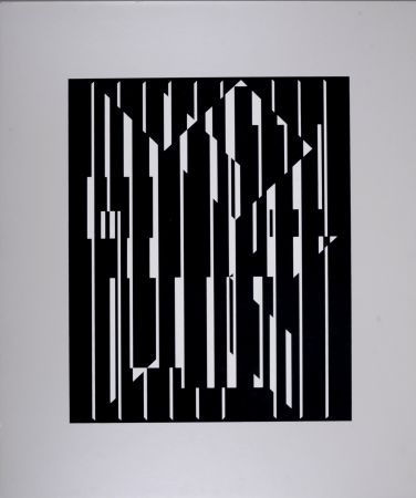 Serigrafía Vasarely - Altair-Neg, circa 1955