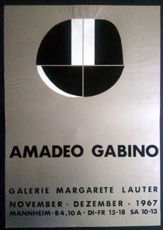 Cartel Gabino - Amadeo Gabino - Galerie Margarete Lauter 1967