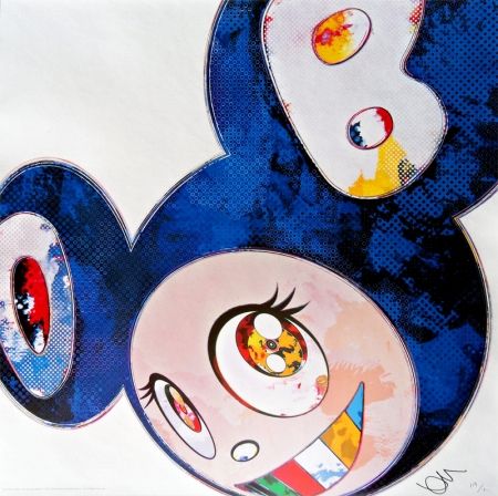 Litografía Murakami - And Then x6 Blue