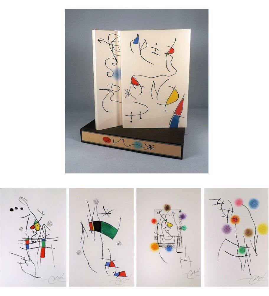 Libro Ilustrado Miró - André Pieyre de Mandiargues. MIRANDA. LA SPIRALE. Eaux-fortes de Joan Miró (1974)
