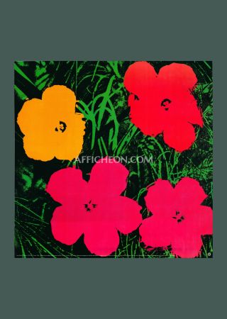 Litografía Warhol - Andy Warhol: 'Flowers' 1993 Offset-lithograph