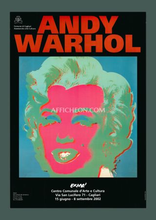 Litografía Warhol - Andy Warhol: 'Marilyn (Black/Violet)' 2002 Offset-lithograph