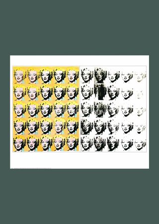 Litografía Warhol - Andy Warhol: 'Marilyn Diptych' 1989 Offset-lithograph 