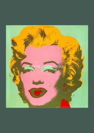 Litografía Warhol - Andy Warhol: 'Marilyn (Green)' 1993 Offset-lithograph
