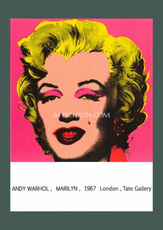 Litografía Warhol - Andy Warhol: 'Marilyn (Tate Gallery)' 1987 Offset-lithograph