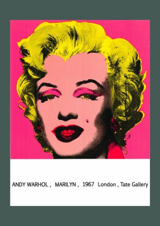 Litografía Warhol - Andy Warhol: 'Marilyn (Tate Gallery)' 1987 Offset-lithograph (Hand-signed)