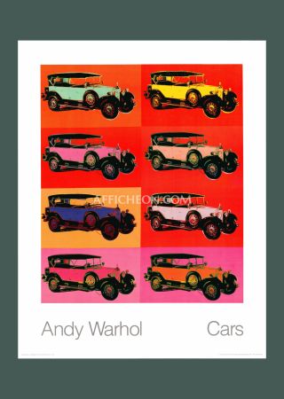 Litografía Warhol - Andy Warhol: 'Mercedes-Benz Typ 400 Tourenwagen' 1988 Offset-lithograph 