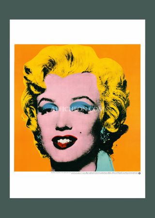 Litografía Warhol - Andy Warhol: 'Orange Marilyn' 1998 Offset-lithograph