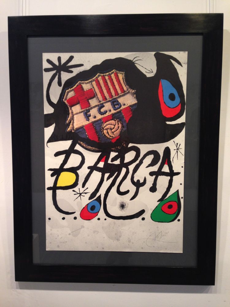 Litografía Miró - ANIVERSARIO F.C. BARCELONA 