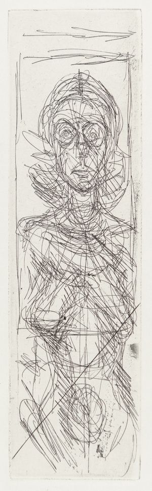 Grabado Giacometti - Annette de face