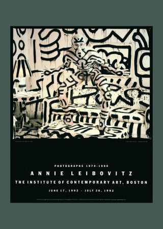 Litografía Haring - Annie Leibovitz: 'Keith Haring, New York, 1986' 1992 Offset-lithograph