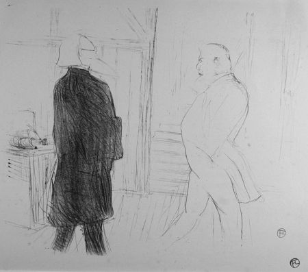 Litografía Toulouse-Lautrec - Antoine et Gémier, dans une Faillite