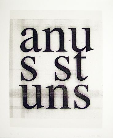 Serigrafía Wool - Anus Stuns