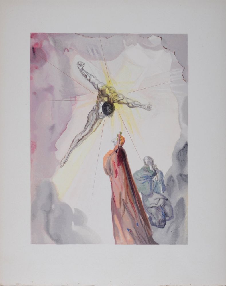 Litografía Dali - Apparition du Christ