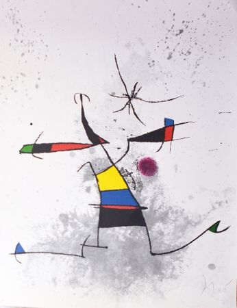Grabado Miró - Appelant écartelé