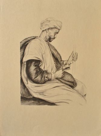 Grabado Sauer - Arabe de Ténès