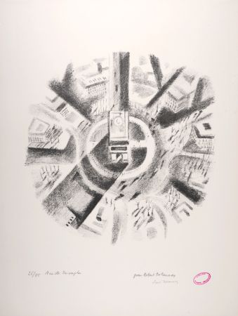 Litografía Delaunay - Arc de Triomphe, 1969