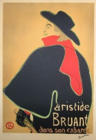 Litografía Toulouse-Lautrec - Aristide Bruant