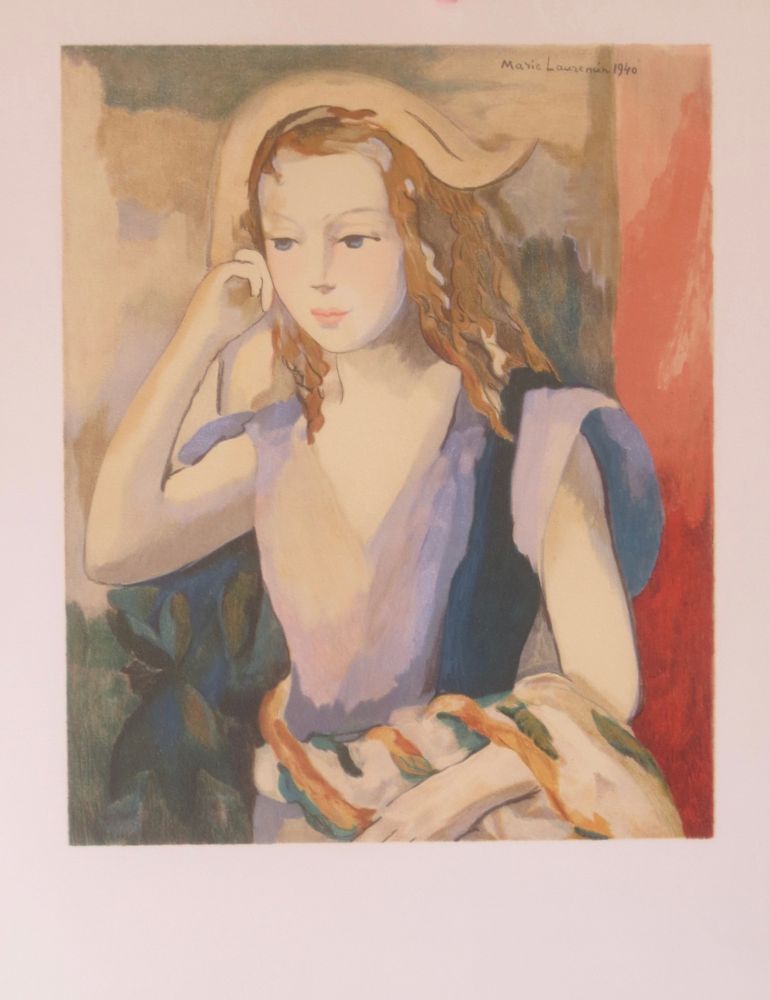 Litografía Laurencin - Arlequin