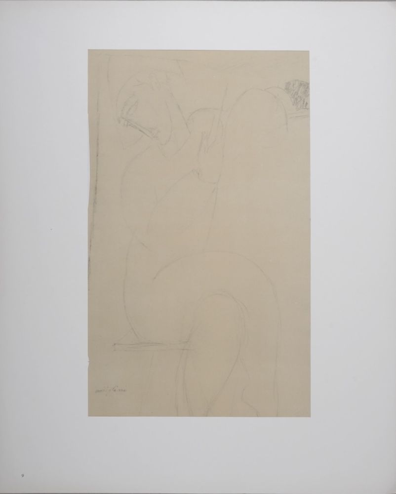 Litografía Modigliani - Arlequin