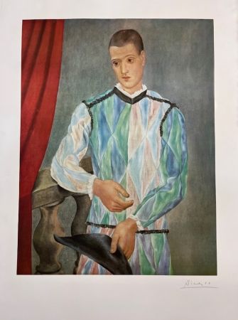 Litografía Picasso - Arlequin