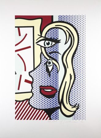 Serigrafía Lichtenstein - Art Critic
