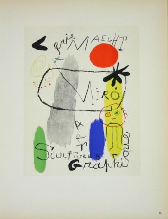 Litografía Miró - Art Graphique Galerie Maeght