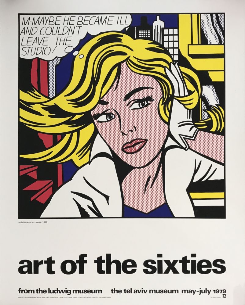 Serigrafía Lichtenstein - Art of the Sixties 'M-Maybe'