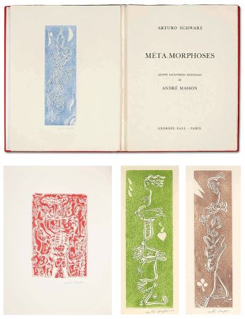 Libro Ilustrado Masson - Arturo Schwarz. META.MORPHOSES. 4 gravures signées (1975)
