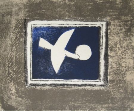 Litografía Braque - Astre et oiseau