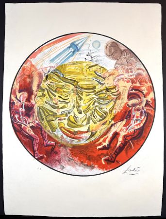 Litografía Dali - Astronauts