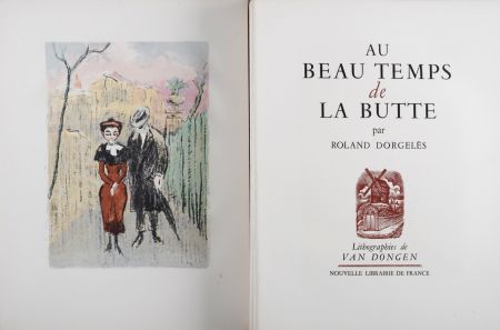 Libro Ilustrado Van Dongen - Au Beau Temps de la Butte, 1949 - Complete book