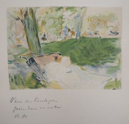 Litografía Morisot - Au Bois de Boulogne