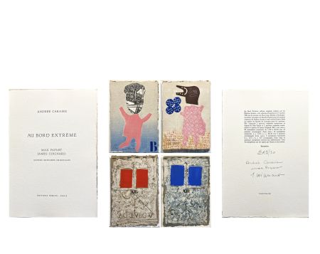 Libro Ilustrado Papart - AU BORD EXTRÊME. Quatre gravures signées de Max Papart et James Coignard (1983)