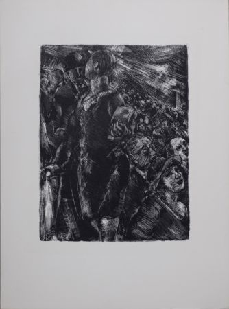 Litografía Moreau - Au cinéma