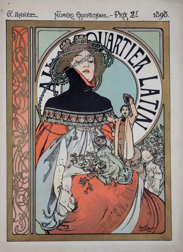 Libro Ilustrado Mucha - Au Quartier Latin, 1898