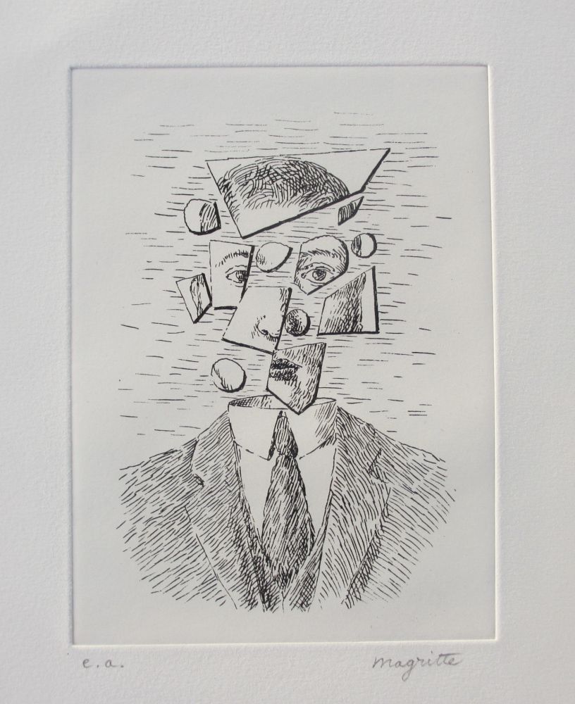 Aguafuerte Magritte - Aube à l'Antipode