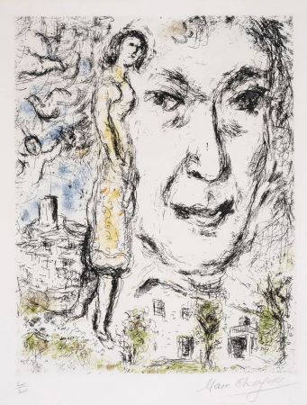 Aguafuerte Y Aguatinta Chagall - Autoportrait