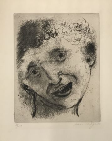 Grabado Chagall - Autoportrait au sourire (Smiling Self-Portrait)