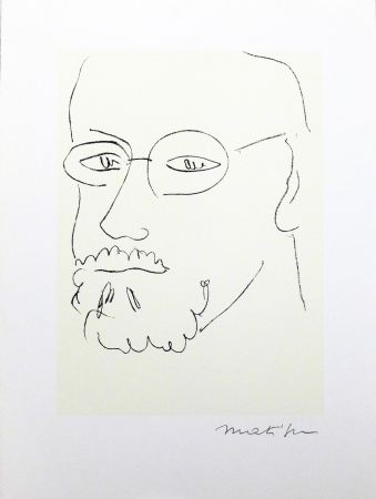 Cartel Matisse (After) - Autoportrait de trois quarts