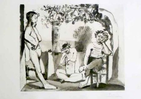 Aguafuerte Y Aguatinta Picasso - Bacchanale