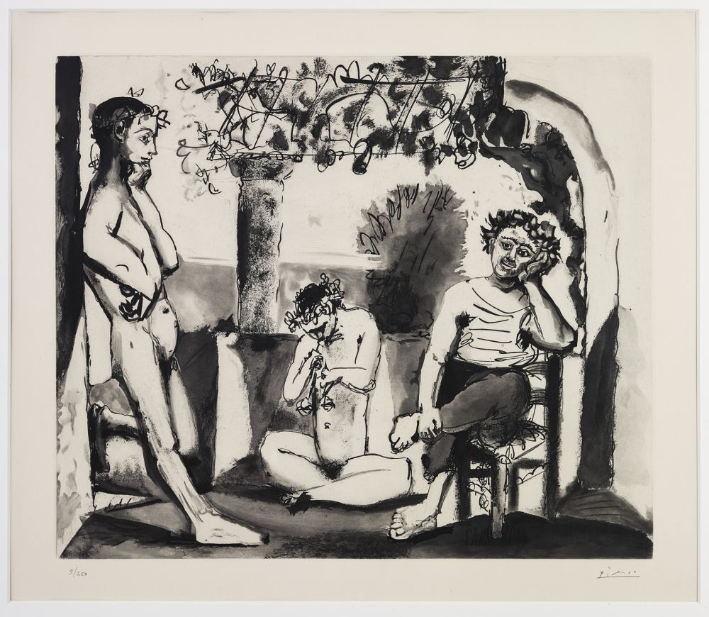 Aguatinta Picasso - Bacchanales